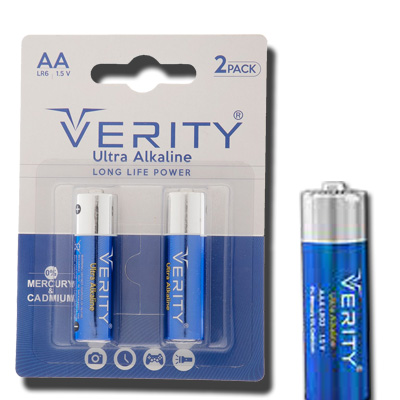 باتری قلمی VERITY مدل Alkaline کارتی 2 عددی